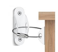 Metal Dresser Anti Tip Kit - Ancre de sécurité murale, meubles sécurisant une sangle, connecteur réglable | Brackets de protection pour bébés, animaux domestiques, armoire, étagère, tiroirs