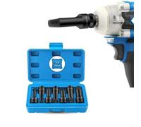 Metal Drill Bit Sets,7PCS Broken Bolt Extractor,Screw Drivers,Damaged Remover Pipe 3/8inch Impact Driver