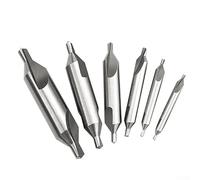 Metal Drill Bit Sets, Bits,8-Piece Type A Center Set,60 Degree HSS Fully Ground Spotting Countersink Mill Cutter Combo Kit For Lathe Positioning