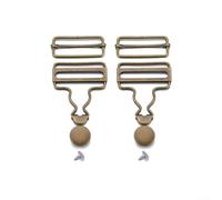 Metal Dungaree Buckles 35mm No-Sew Repair Kit(copper)