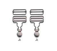 Metal Dungaree Buckles 35mm No-Sew Repair Kit(Gun)