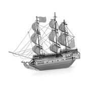 Metal Earth - 5061012 - Maquette 3D - Bateaux - Bateau Pirate La Perle Noire - 9,91 x 7,92 x 1,78 cm - 2 pièces