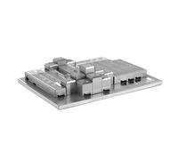 Metal Earth Architecture: JAVITS Convention Center 9.8x7.4x2.1cm, Maquette 3D en métal avec 2 Feuilles, sur Carte 12x17cm, 14+