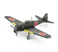 Metal Earth Avion de chasse Mitsubishi Zero Kit de maquette 3D en métal, Kit de modélisme DIY, 14 ans et plus