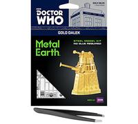 Metal Earth Doctor Who Dalek Kit de modélisme 3D en métal doré avec pince à épiler