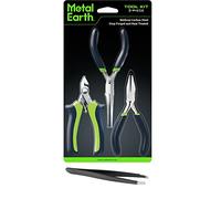 Metal Earth Ensemble d'outils 3 pièces - Tondeuse - Pince à bec plat - Pince à bec aiguille avec pince à épiler fascinations