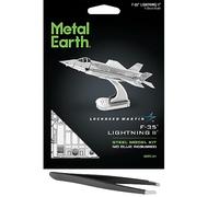 Metal Earth F-35 Lightning II Kit de modèle en métal 3D avec pince à épiler