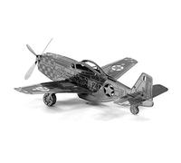 Metal Earth - Maquette 3D Metallique - Mustang P-51 - 8,92 x 9,41 x 2,97 cm - Kit de Modélisme Aviation - 5061003