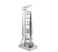 Metal Earth Modèle 3D Apollo Saturn V avec Portique - Kit Module de Fusée Saturn V - Maquette Rampe de Lancement Apollo - Puzzle 3D en Metal de 5 x 3.3 x 15 cm