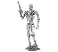 Maquette en métal Metal Earth ICONX - Terminator T-800 - Blanc - ~100 pièces