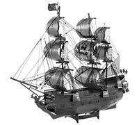 Metal Earth Puzzle 3D Bateau Perle Noire Noire Puzzle En Métal Pirates Des Caraïbes. Modèles Pour Construire Pour Adultes Niveau Modéré 14.61 X 4.45 X 11.43 Cm