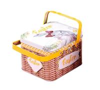 Metal easterBasket- Lid Handle easterBox Basket, Chocolates Treat Party Holiday Basketfor Stocking Stuffers Date | Candy Store Display, Fundraiser Raffle Basket, Guest Welcome Gift, Afternoon Tea