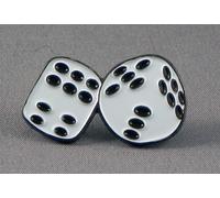 Métal émaillé Blanc Casino, Jeu de dés (Pari)