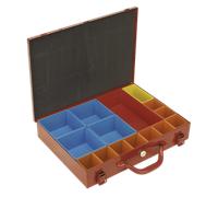 Métal Étui Avec 15 Rangement Poubelles - Sealey APMC15 Neuf