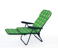 Metal F.A.R. MET328 Chaise Longue avec Chariot, Vert