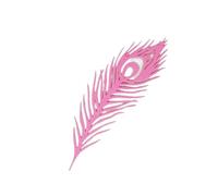 Metal Feather Bookmark Beautiful Peacock Feathers Metal Cutting Dies For Students Decor Stationery(Pink)