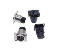 Metal female to female USB 2.0 3.0 connector panel mounting USB socket black NWPNLXEA(8,3.0)