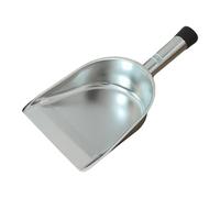 Metal Flour Shovel, Small Hand Utility Scoop, Anti Slip Ergonomic Handle, 15.55x8.27x3.15 Inches Multipurpose Kitchen Spoon for Ice, Grain, Coffee Beans, Baking, Cooking, and Food Preparation Tasks