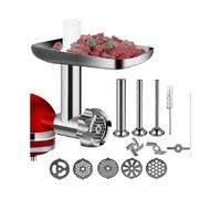 Metal Food Grinder Attachment for Kitchenaid Stand Mixer,meat Grinder Accessories Includes Sausage