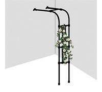 Metal Garden Arch, Durable Half-Arc Rose Trellis, Weather-Resistant Climbing Support, Easy Assembly Garden Pergola for Roses and Plants