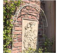 Metal Garden Arch for Climbing Plants Semi-Circular Design for Climbing Roses Wall-Mounted Pergola Perfect for Doors and Windows Outdoor Decor and Support.