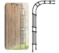 Metal Garden Arch for Climbing PlantsHalf-Round Trellis 300cm W x 240cm HPE Pipe Perfect for Roses and Vines Outdoor Landscape Decoration.