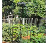 Metal Garden Arch Gazebo for Climbing Plants, 120-320cm Wide, 240cm High, Perfect for Weddings, Festivals, and Outdoor Events - Durable Steel Structure.