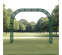Metal Garden Arch, Made of 25mm Galvanized Steel Pipe, Stable and Durable, Anti-Rust and Anti-scalding, Suitable for Lawn, Party, Ceremony and Wedding Decoration Green 280x240x50