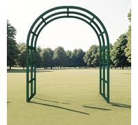Metal Garden Arch, Made of 25mm Galvanized Steel Pipe, Stable and Durable, Anti-Rust and Anti-scalding, Suitable for Lawn, Party, Ceremony and Wedding Decoration Green 200x240x50