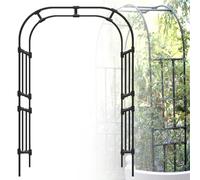 Metal Garden Arch with Rose Supports, Outdoor Trellis for Climbing Plants, Flower Stand for Lawn & Backyard, 2.2 x 2.4 m, Durable and Stylish Design
