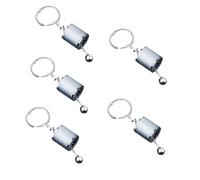 Metal Gear Porte-clés Décalages Porte-clés Léger Élégant Porte-clés Résistant aux Rayures pour les Pendules Quotidiens et les Voyages Porte-clés en Alliage pour Hommes, Argent (Silver), taille unique