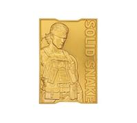 FaNaTtik Metal Gear Solid 2 Lingot serpent solide plaqué or 24 carats - Collecti
