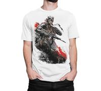Metal Gear Solid 4 Old Snake T-Shirt Manches Courtes(Large)