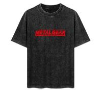 Metal Gear Solid Famous Video Game Unisex T-Shirt Top Black Mens Tee 3XL