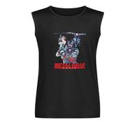 Metal Gear Solid Men's Sleeveless T-Shirt Graphic Printed Black Vest Tank Tee XL
