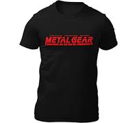 Metal Gear Solid-Solid Snake-Psx-Gc Graphic Printed T-Shirt Fashion Mens Black Tee S