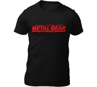 Metal Gear Solid-Solid Snake-Psx-Gc T-Shirt Printed Men Graphic Black 3XL