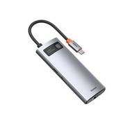 metal gleam 6en1 hub multifonctionnel usb type-c alimentation usb type-c 100 w / hdmi 4k 30 hz / 3x usb 3.2 gen 1 / rj45 1 gbps (cahub-cw0g)