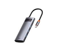 metal gleam series 5-en-1 hub multifonctionnel usb type-c alimentation usb type-c 100 w / hdmi 4k 30 hz / 3x usb 3.2 gen 1 (cahub-cx0g)