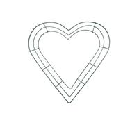 Metal Goal - Cercle rond vert en forme de cœur, étoile - Anneau de bricolage en métal - Accessoire polyvalent pour la fabrication de couronnes - Accessoire décoratif - Outil créatif pour mariages