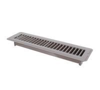 Métal Grille de Ventilation au Sol Lamelles Réglables, 2x12 Pouces | Cadre Renforcé, Structure Praticable, Usage Intérieur Maison et Couloirs à Fort Passage, Style Moderne