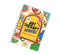 Metal Guided Art Workbook avec invites de réflexion | Exercices créatifs guidés, espace de réflexion dédié, activités de dessin et d'écriture, format de cahier de travail organisé