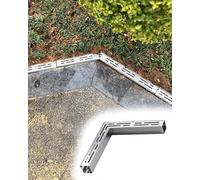 Metal Gutter Strainers Drain Cover Stainless Steel Channel Drain with 90 Degree Corner Kit for Concrete Downspout Drainage