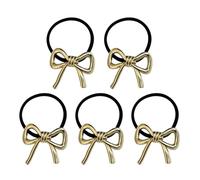 Metal Hair Tie - Bow Elastic Hair Bands | Ruban Hair Bands | Bow Hair Ties | Girls Bow Hair Ties Hair Bands - Metal Ponytail Holder Hair Ties For Daily Use, Shopping, Casual Outings