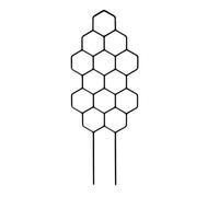 Metal Honeycomb Trellis for Potted Plants, Indoor Climbing Support | Durable metal structure with elegant gold finish, perfect for indoor potted plants, designed for pothos Noir