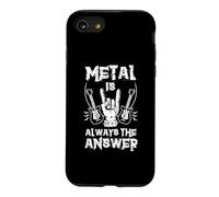 Metal is Always The Answer Heavy Musik Guitare électrique Coque pour iPhone SE (2020) / 7/8