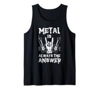 Metal is always the answer Heavy Musik Guitare électrique Débardeur