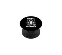 Metal is Always The Answer Heavy Musik Guitare électrique PopSockets PopGrip Adhésif