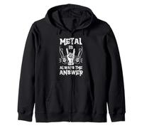 Metal is Always The Answer Heavy Musik Guitare électrique Sweat à Capuche