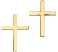 Metal Jesus Cross Car Stickers | 2PC Autocollants Jésus chrétien | Voiture d'emblème en métal 3D traverse autocollants décalcomanies | Croix voitures décalales intérieures Accessoires pour bagages